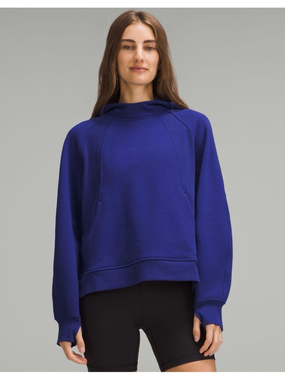 Lululemon Scuba Oversized Pullover Hoodie XS/S Blue Larkspur Royal Blue